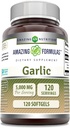 Amazing Formulas Garlic Supplement | 50 Mg Concentrate (100:1) | 5000 Mg Equivalent | 120 Softgels | Non-GMO | Gluten-Free | Made in USA
