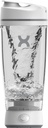 Promixx Original Shaker Bottle - Battery-powered for Smooth Protein Shakes - BPA Free, 20oz Cup (White)