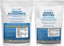 Organik sodyum Bikarbonat alkalin Supplement 2LB & Bio Fiber Kidney Cleanse Detox 2.5 LBS Sche – Destekler Kidney Health, Stomach Acid Neutralizer, alkalin Superfoods, Immune Support Detox & Waste