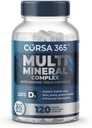 Multimineral Supplement Magnezyum Kompleksi Immune Support için Trace Minerals ile Kompleksi - Pyum Magnezyum Supplement Kalsiyum Vitamin D çinko Cooper Boron Supplement for Men Women - 120 Capsules
