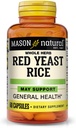 MASON NATURAL Red Yeast Rice, Kalp Sağlığı ve Kan Circulation, Herbal Supplement, 60 Capsules