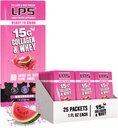 LPS Liquid Collagen & Whey Protein Supplement - Non-GMO Drink, Sugar-Free - Erkekler ve Kadınlar için Sağlıklı Cilt & Saç, Sumelon, Single Serve (50 Packets)