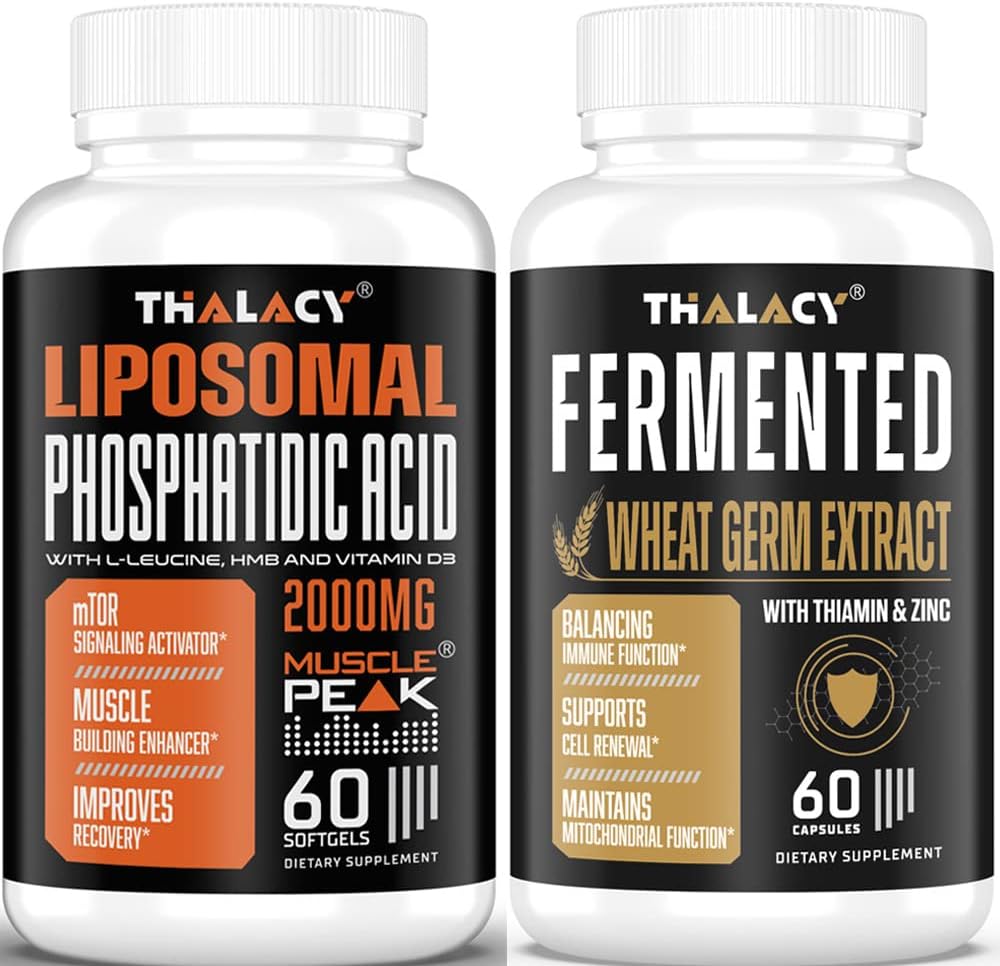 2000mg Phosphatidic Acid with 13mg Spermidine Supplements for Lean Body Mass,Energy & Healthy Aging, Cell Renewal