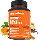 Turmeric Curcumin Supplement with Black Pepper & Ginger Root 1000 mg | Optimized Formula 95 Curcuminoids Curcuma | Ortak Sağlık & Inflammation Support | 60 Capsules Toz