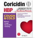 Coricidin HBP Αποσυμφορητική-ελεύθερος βήχας και ψυχρή ιατρική - ειδικά σχεδιασμένο ανακούφιση για την υψηλή αρτηριακή πίεση, βήχα, Runny μύτη, φτάρνισμα και κρύα συμπτώματα (16 κόμης)
