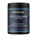 Multi Collagen, Tipleri I, II, III, V & X Hydrolyzed Protein Tozu – Grass-Fed, Blend with Digestive Enzyme - For Skin, Hair, Nails, Joints & Gut Health, Unflavored