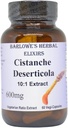 Barlowe's Herbal Elixirs Cistanche Extract | Cistanche Deserticola | 10:1 | 600 mg Per Capsule | 60 Veggie Capsules | Stearate Free | Glass Şişe | Non GMO