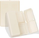FYY Daily Pill Organizer, 7 διαμερίσματα Φορητό χάπι υπόθεση Travel Pill Organizer, [Folding Design] Κουτί χάπι για το πορτοφόλι τσέπης για να κρατήσει βιταμίνες, Cod λάδι ήπατος, συμπληρώματα και φαρμακευτική αγωγή-λευκό