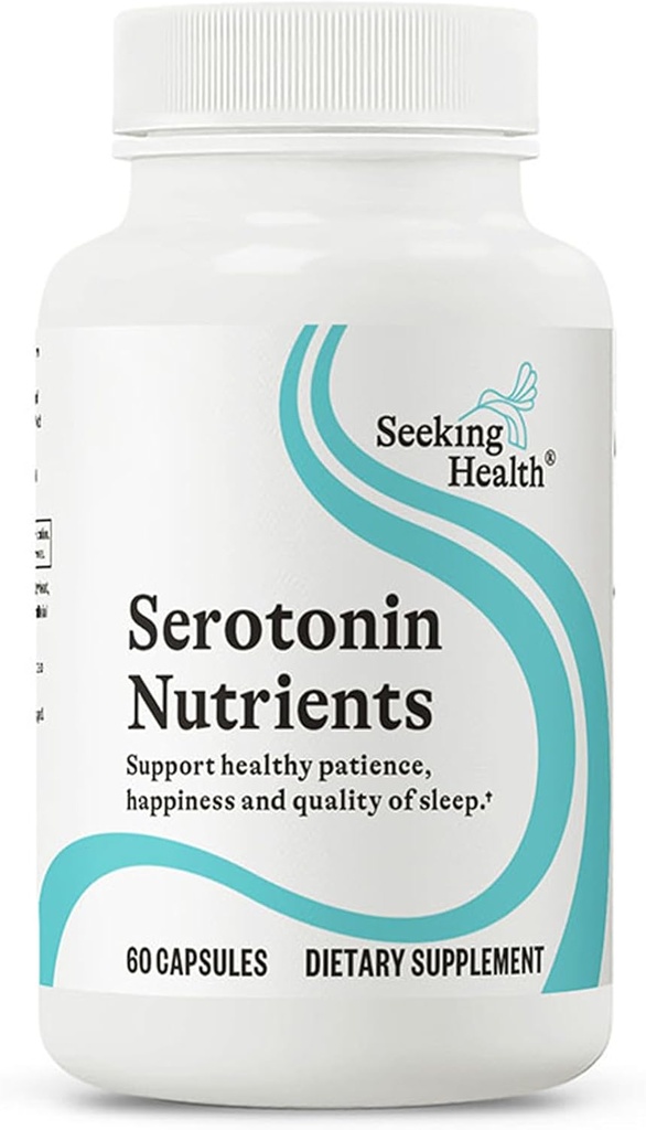 Sağlık Serotonin Nutrients, Sağlıklı Uykuyu Destekliyor, B6 ve Saffron Ekstraksiyonu ile 5HTP Supplement, Vegan ve Vegetarian (60 Capsules)