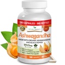 UDAF, Black Pepper ile Organik Ashwagandha'yı Gerçekleştirdi - 180 Capsules - 1965mg Stres için Ekstra Güç, Uyku, Mood, Thyroid, Focus, Hair, Vegan Pure Root Extract Toz - Erkekler ve Kadınlar Tamamlıyor