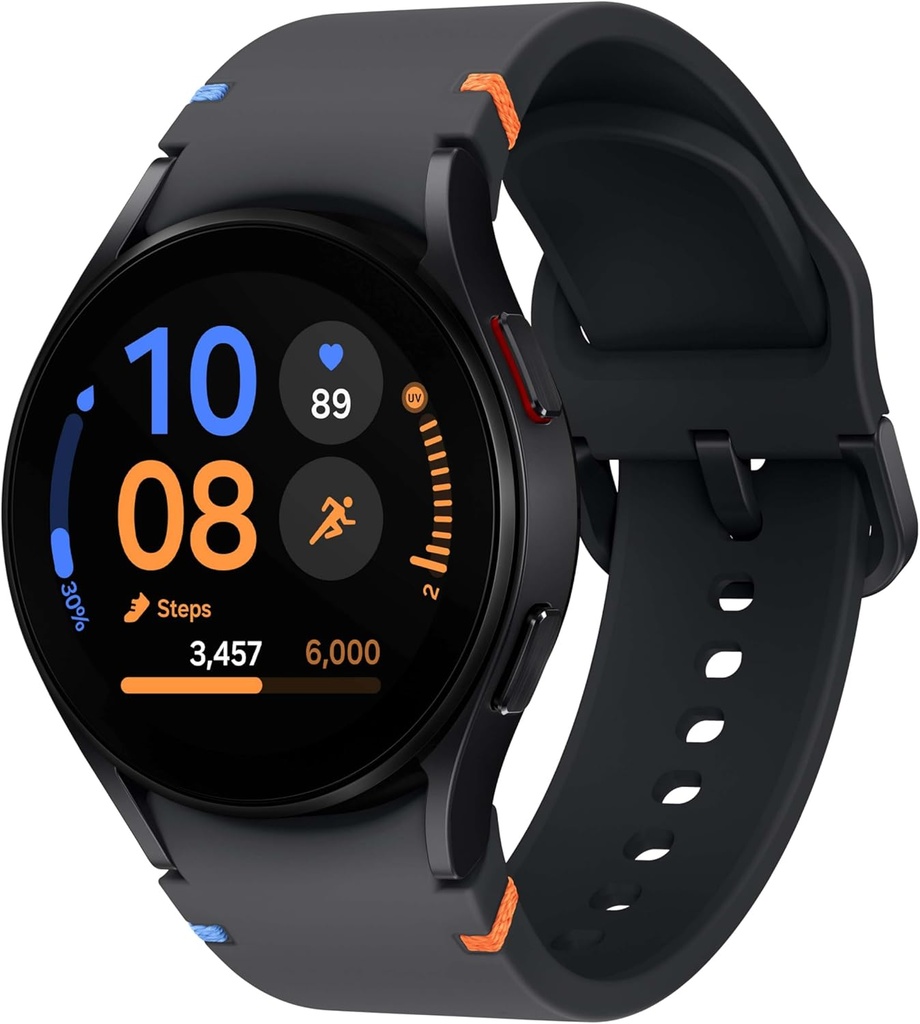 Samsung Galaxy Watch FE 40mm Bluetooth AI Smartwatch w/Fitness İzleme, BIA Sensör, Kişiselleştirilmiş İK Bölgeleri, Kalp Fiyat İzleyicisi, Sleep Monitor, 2024, Black [US Version, 1Yr Üretici Garanti]