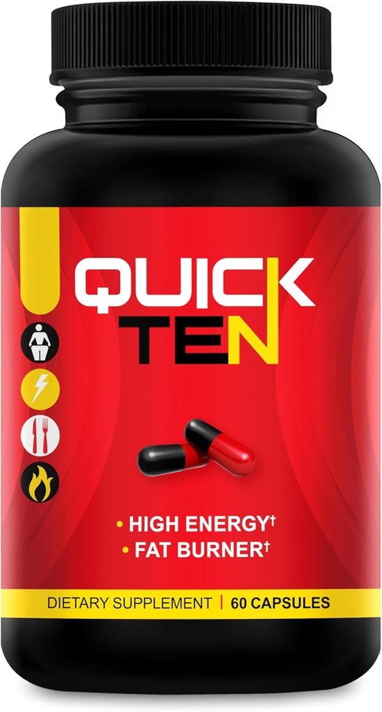 Hızlı Ten - En İyi Kilo Kaybı Pills - Doğal Metabolism ATM, Appetite Suppressant, Fat Burner Pills - Kadınlar ve Erkekler için Premium Diyet Pilleri - Enerji ve Focus