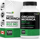 Yeni Actives Moringa Leaf Supplement 800MG per 2 Capsules- Antioksi-Rich Moringa Oleifera - İyi Sağlık & Wellness - Kanada'da Kolay - 120 Capsules