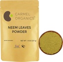 CARMEL ORGANICS Neem Tozu Bırakıyor | 8 Oz veya 227 Grams | Natural | Non GMO | NoEDIT Preservatives or Interprets | Azadirachta Indica Toz