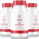 NutraRize (3 Pack) Χάπια Ενίσχυσης Αρρένων Biopeak, Ανδρικές κάψουλες Biopeak, Όλα τα φυσικά συμπλήρωμα για τη μέγιστη απόδοση και τη συνολική υγεία, Επίσημη Bio Peak Pastillas Κριτικές (180 κάψουλες)