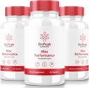 NutraRize (3 Pack) Biopeak Men Enhancement Pills, Biopeak Male Capsules, All Natural Supplement for Max Performance and Overall Health, Official Bio Peak Pastillas Reviews (180 Capsules)