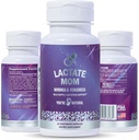 You'RE NATURAL Lactate Mom Postpartum Desteği Anne & Bebek, Organik Moringa, Süt Butle, Fenugreek, Goat's Rue and Chamomile 60 Vegetarian Capsules