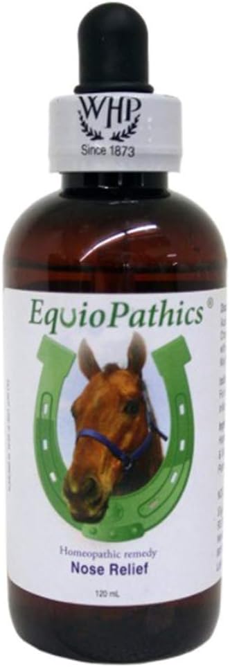 HomeoVet EquioPathics Μύτη Ανακουφίζει σταγόνες, Φυσική αναπνευστική ιατρική για μεγάλα ζώα, 120 Milliliters
