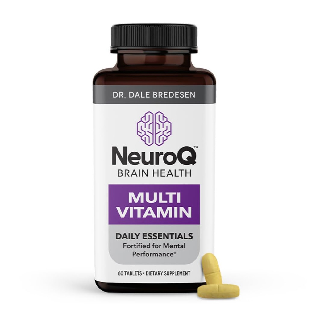 Yaşam Sezonları NöroQ Daily Essentials Multivitamin - Forhid Zihinsel Performans ve Genel Sağlık - Memory & Focus - B-Complex, Vitamin D, Folate, CoQ10, Pantothenic Acid & More - 60 Capsules