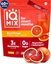 IQMIX Hydration Electrolyte Powder – 4-σε-1 Formula for Hydration, Mental Clarity, Mood and Recovery – Μείγμα ποτού χωρίς ζάχαρη, Keto, Magnesium L-Threonate, Mane Lion’s 40 Count Blood Orange