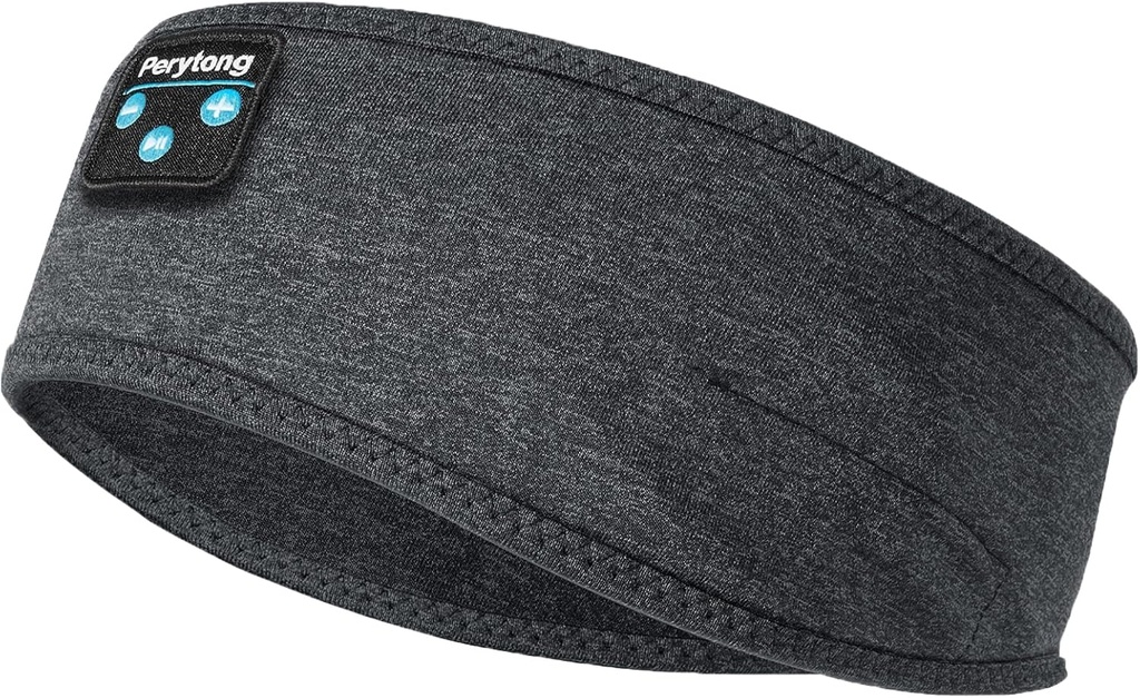 Perytong New Sleep Headphones Bluetooth Headband, Ασύρματα Soft Sleeping Ακουστικά με Ultra-Thin Ηχεία Ιδανικά για Side Sleepers, Εκτέλεση, προπόνηση, τζόγκινγκ, γιόγκα, Ταξίδια