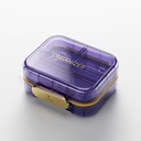 Bexeen Tıp Pill Organizer Seyahat Cute Pill Konteyner Küçük Pill Box For Purse Mini Pill Case Portatif Vitamin Sahibi Organize Kombine Seyahat Boyut İlaçları Günlük Pocket Eczanesi için Tamamlayıcı