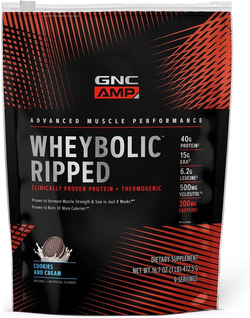 GNC AMP Wheyrel Ripped - Çerezler ve krem (9 servis)