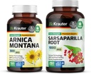 BIO KRAUTER Arnica Montana 100 Capsules & Sarsaparilla Root 250 Capsules