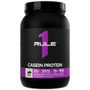 Rule 1 Proteins Casein Protein - 25g Protein and 11g EAAs Per Serving from Slow-Release Micellar Casein for Overnight Recovery and Sustained Delivery Between Meals (2 Pounds, Cookies & Crème)