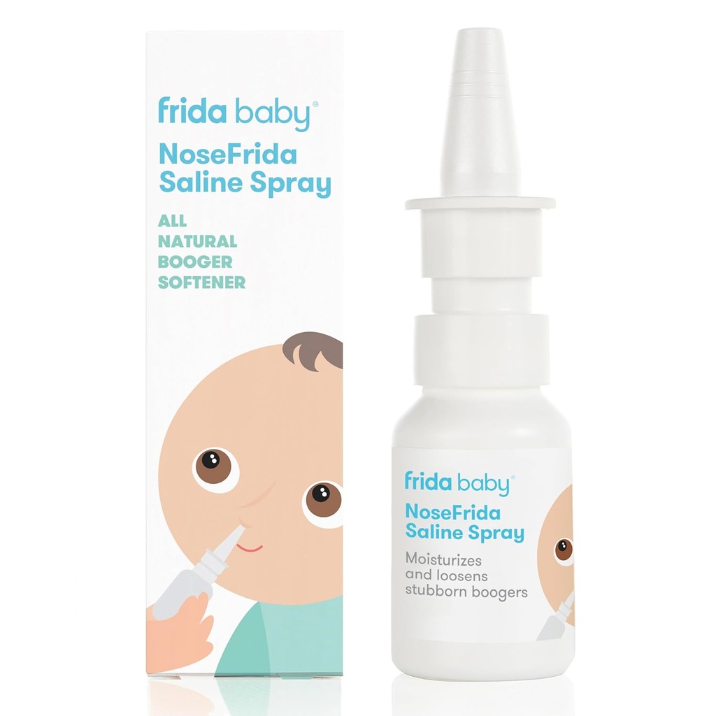 Frida Baby NoseFrida Saline Mist Spray, Baby Saline Nasal Spray Αποσυμφορητικό για Αλλεργική Ανακούφιση και Συμφόρηση Ανακούφιση για Μαλακά Nasινικό Πέρασμα, 0,68 fl oz