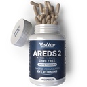 Çinko Free AREDS 2 Göz Vitaminleri - çinko Ücretsiz Göz Vitaminleri - Zeaxanthin Plus Lutein Eye Vitaminleri - Soy-Free VCaps - No çinko and Copper VCaps - No Çinko and Copper