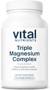 Vital Nutrients Triple Magnezyum Kompleksi | Vegan Glycinate, Malate & Hoffman 250mg | Stres, Kas, Kalp, Bone Support | 90 Capsules