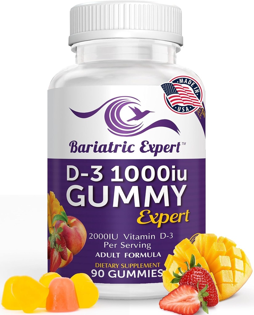 Bariatric Expert D3 Βιταμίνη – Fast-Melting Συμπλήρωμα Διατροφής για Ενήλικες Post Bariatric Surgery, 90 Count