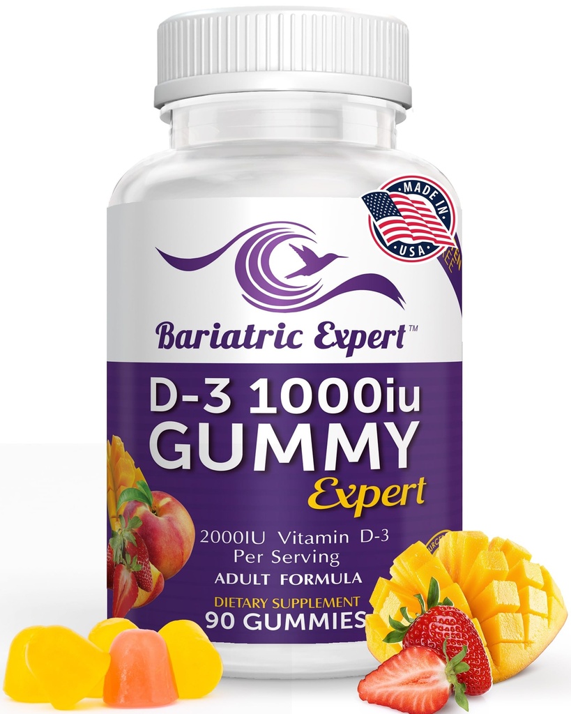 Bariatrik Uzman D3 Vitamini - Yetişkinler Post Bariatrik Cerrahisi Için Diyetsel Tamamlama, 90 Count