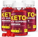 Keto ACV Gummies - 1500 mg Apple Cider Vinegar with Mother - Vegan, Non-GMO,Organic Apple Cider Vinegar Gummies for Women Men, Detox & Cleanse, 3 Pack