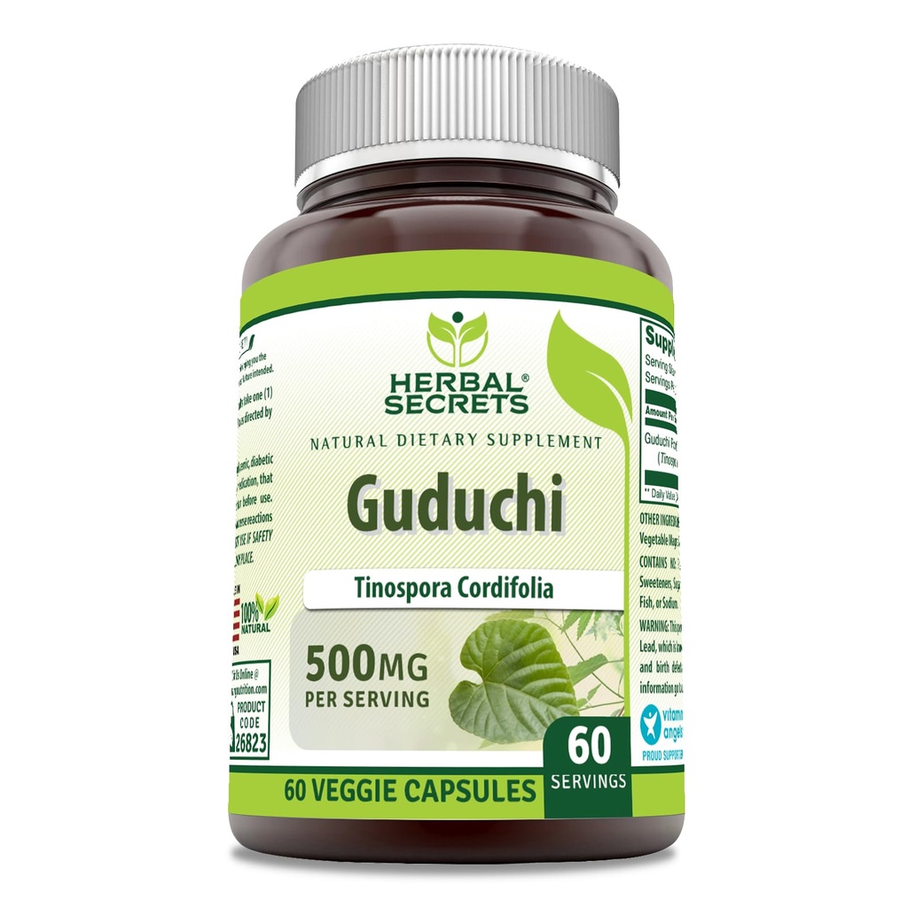 Φυτικά μυστικά Guduchi (Tinospora Cordifolia) Συμπλήρωμα 