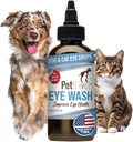 PetSilver Eye Drops for Dogs and Cats - Natural Dog Eye Wash - Ανακούφιση για Φλεγμονή & Ερεθισμό - Pet Eye Cleaner and Tear Stain Remover - Πατενταρισμένο Silver Formula - Made in The USA - 4 fl oz