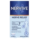 Nervive Nerve Relief, Occasional Nerve Discomfort II, Nerve Relief, Starts Working in 7 Days, Stabbing, Yanan, Alpha Lipoic Acid, B Vitamins, Turmeric, Ginger, Nervive Supplement, 30 Tablet