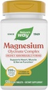 Nature's Way Magnezyum Glycinate Complex, Supports Heart, Muscle, Nerve Function*, Highly Absorbable, 220 mg per 2Tablet Service, No Gluten, Vegan, 120 Tabletler (Pazarlama May Vary)