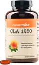 NatureWise CLA 1250 - Kadınlar ve Erkekler için Conjugated Linoleic Asit Supplement, Stimulating değil, Sağlıklı Kilo, Fitness Hedefleri - GMO, Gluten Free - 90 Softgels[1-Month Supply]