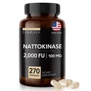 Nattokinase Supplement - 2000 FU of Enzyme - 270 Capsules of Nattokinase 100 mg - Gluten Free, Non-GMO, Vegan