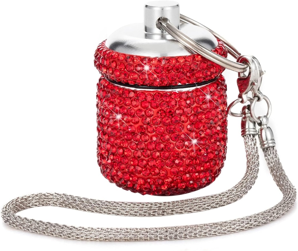 Küçük Pill Box Cars Cute Mini Pill Fob Fancy Pill Pockets Konteyner Vitamin Depolama Organizelayıcı Makyaj Pill Vakaları Tıp Supplement (Red)