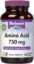 Bluebonnet Beslenme Amino Asit 750 mg, Yüksek Potency, Kas Health*, Soy-Free, Gluten-Free, Non-GMO, Kosher Süt, Beyaz 60 Sebze Kapsülleri, 15 Hizmet
