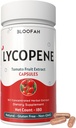 Lycopene Domates 500 mg Capsules | Natural Lycopene Rich Herbal Supplement | Doğal-Occurring Caroteno | 100% Pure, Non-GMO & Gluten Free Formula - 180 Count