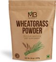 MB Herbals Wheatgrass Powder 8 oz (1/2 lb) | 100% Pure, Non-GMO, Lab Tested, Gluten-Free | Fine Green Powder for Juices, Smoothies & Daily Greens | Vegan-Friendly