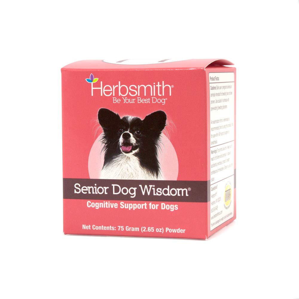 Herbsmith Senior Dog Wisdom – συμπλήρωμα άνοιας σκύλου – DHA για Senior Dog Brain Health - Senior συμπλήρωμα για σκύλους- 75g