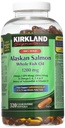 Kirkland %100 Wild Alaskan Salmon Oil 90 EPA 110 DHA 1200 mg - 320 Giric Kaplama Yumuşakgels