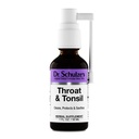 Dr. Schulze'nin Throat & Tonsil | Cool, Soothe & Koruma | Herbal Supplement | Vegan & Kosher | Güçlü & Etkili | Easy Spray Nozzle | 1 oz Şişe |
