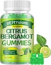 Citrus Bergamot 1500 mg, Citrus Bergamot Gummies for Health Cholesterol, Bergamot Supplements 25:1 İtalya Bergamot, Resveratrol & Niacin - Natural Vegan 60 Gummies