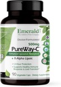 EMERALD LABS Pure Way-C - Liver & Immune Support Supplement with R-Alpha Lipoic Acid* - Fast-Absorbing Vitamin C - 90 Sebze Capsules (45-Day Supply)